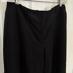 Reitmans Black Straight Leg Pinstripe dress Pants size 15